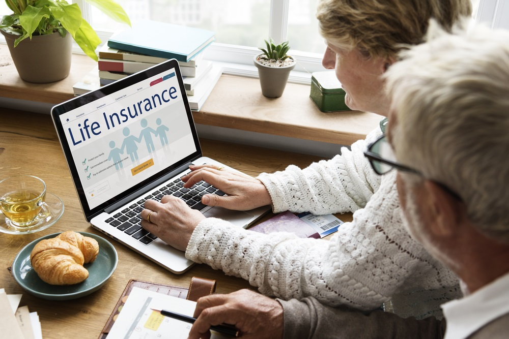 Life Insurance on laptop